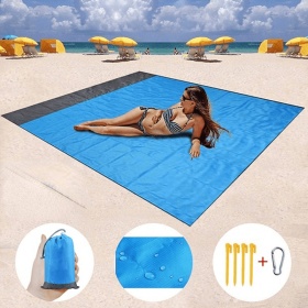 1pc Outdoor Camping Picnic Mat; Oxford Cloth Portable Mat; Folding Waterproof Moisture-proof Mat For Beach (Color: Green, size: 43.7)