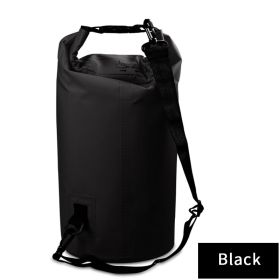 Outdoor Waterproof Sport Dry Bag With Adjustable Shoulder Strap For Beach; Drifting; Mountaineering Outdoor Backpack Waterproof Hiking Bag 500D Nylon (Color: Black, size: 5L)