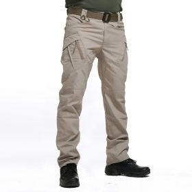 City Tactical Cargo Pants Classic Outdoor Hiking Trekking Army Tactical Joggers Pant Camouflage Military Multi Pocket Trousers (Khaki: XXXL)